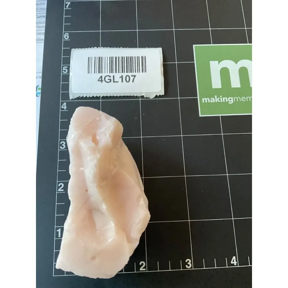 Pink Opaque Art Glass Cullet‎ Glowing Selenium Slag Glass #4GL107